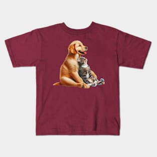 Dog and cat Kids T-Shirt